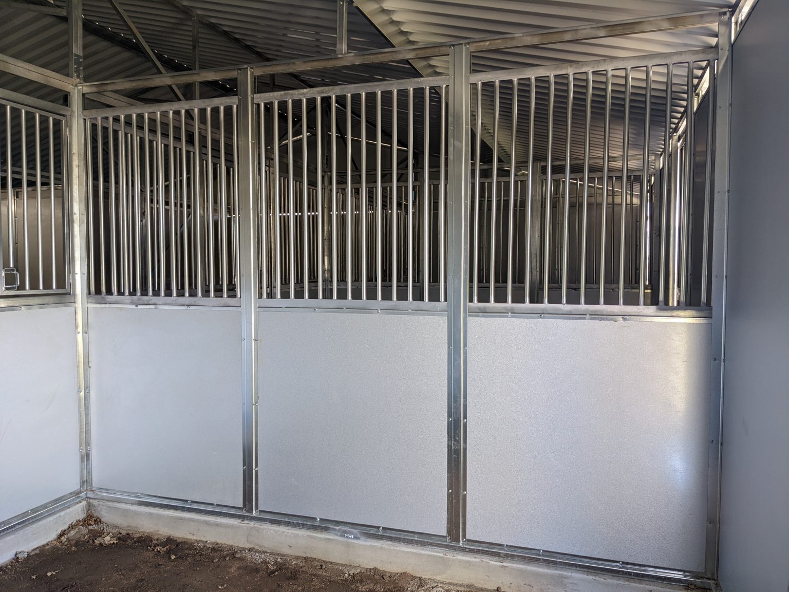 4X4 Grills in stall divider walls