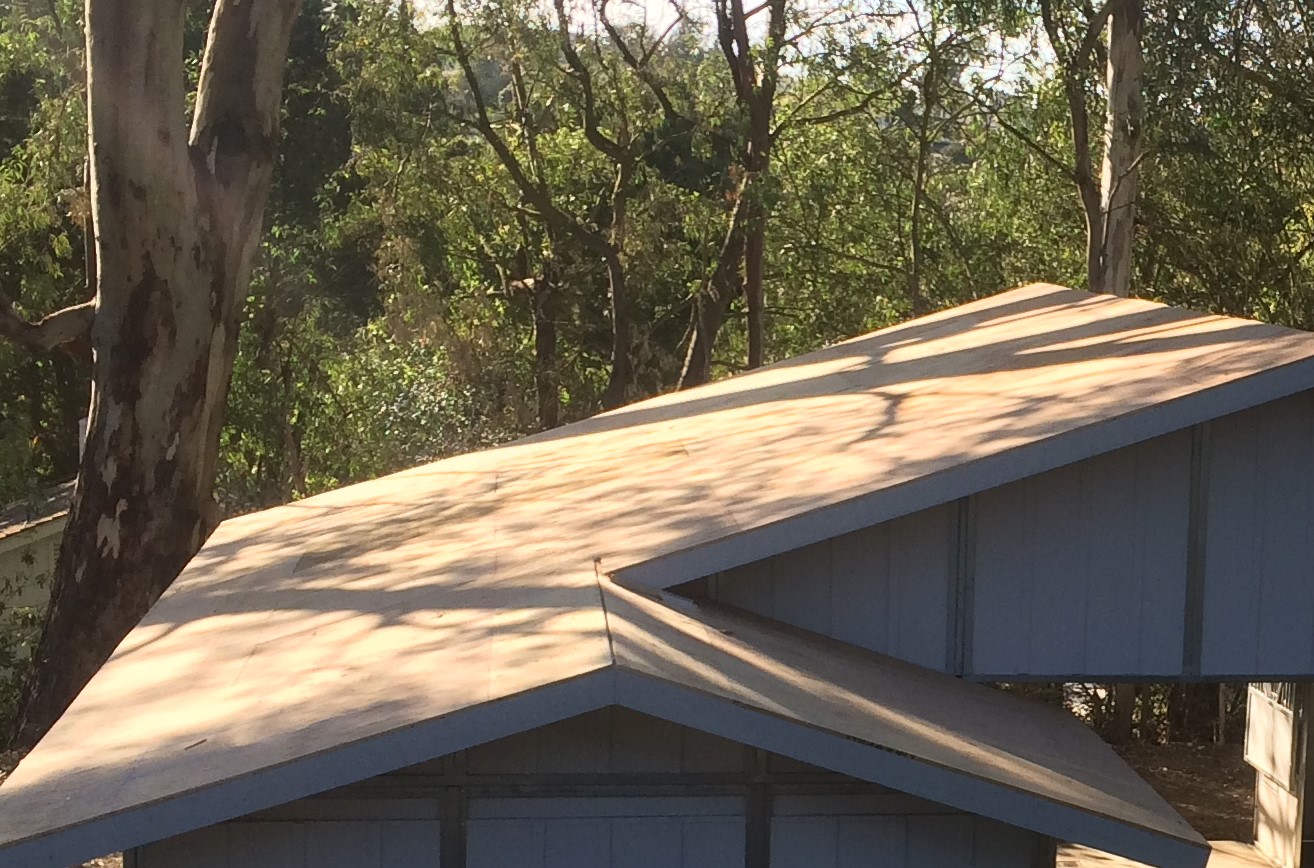 Roof: wood deck for tile, slate or shingles