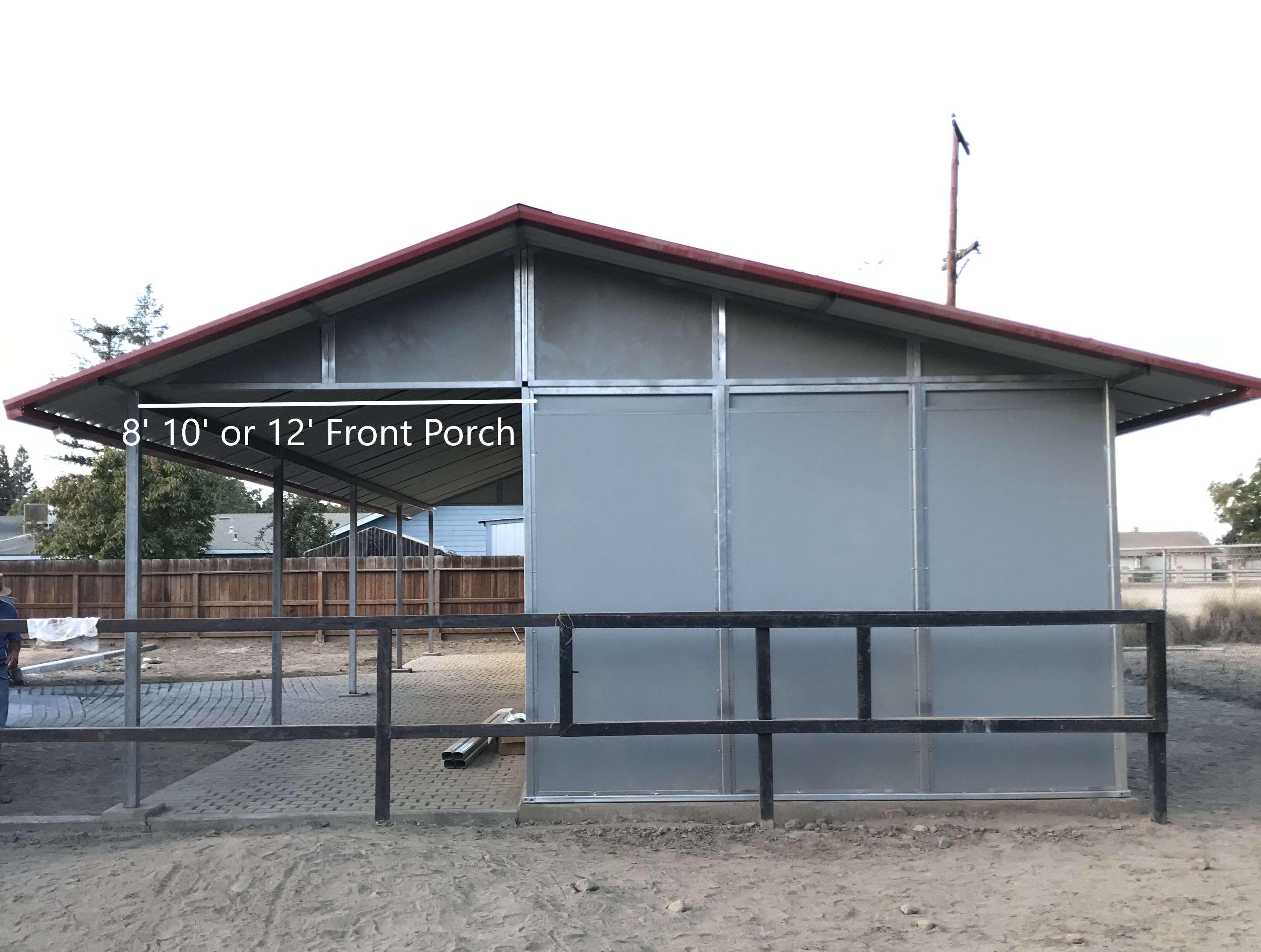 10' - 12' Front Porch